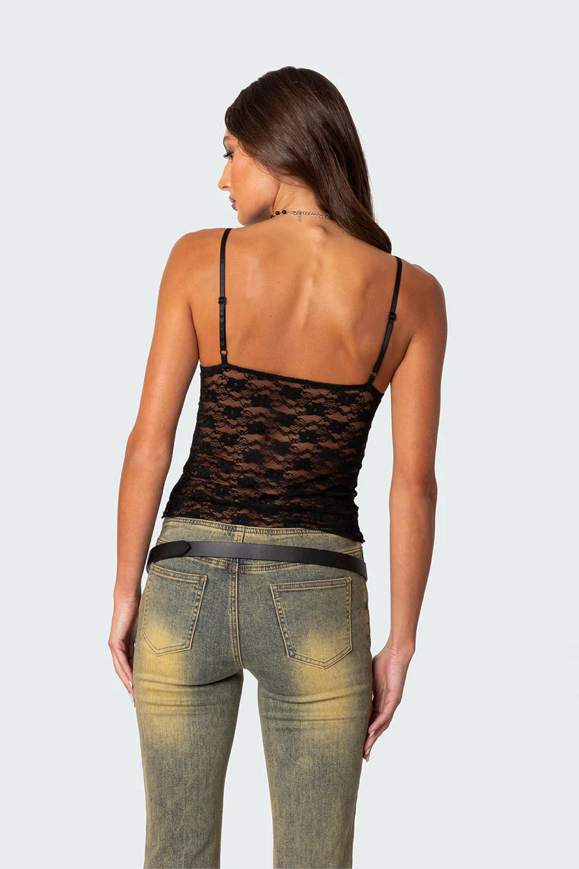 Azalea - Sheer Lace Top