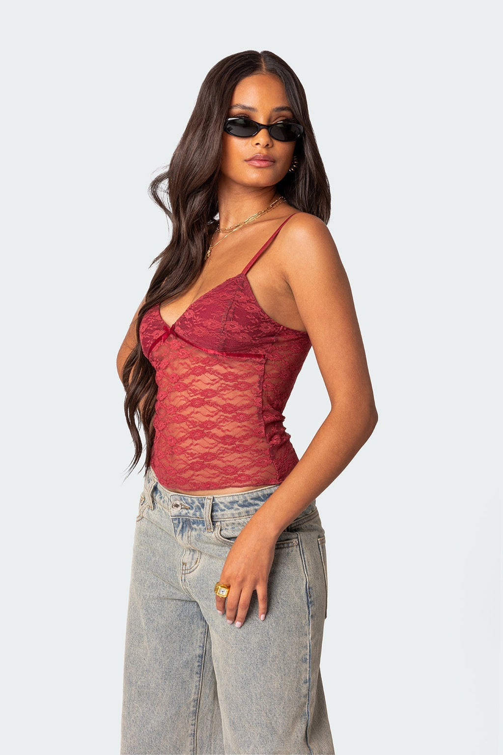 Azalea - Sheer Lace Top
