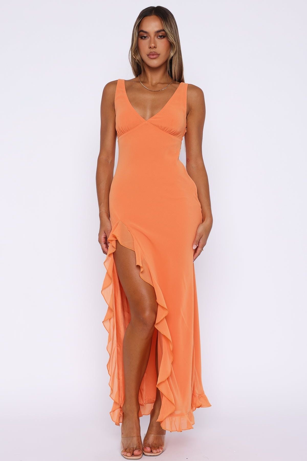 Abella - Ruffle Maxi Dress