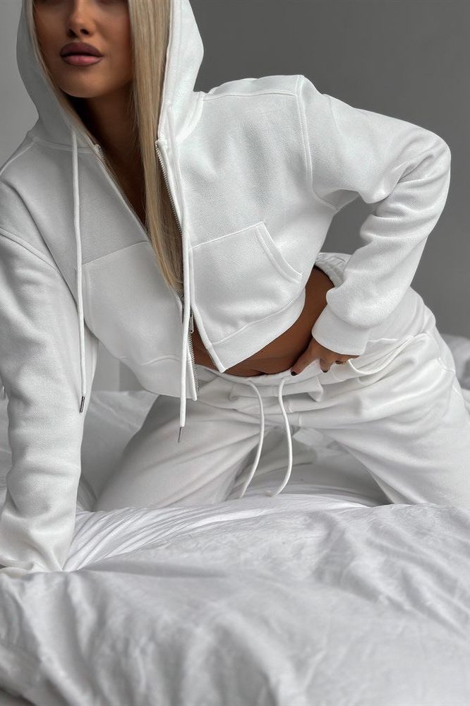 Amelia - Cropped Hoodie Set