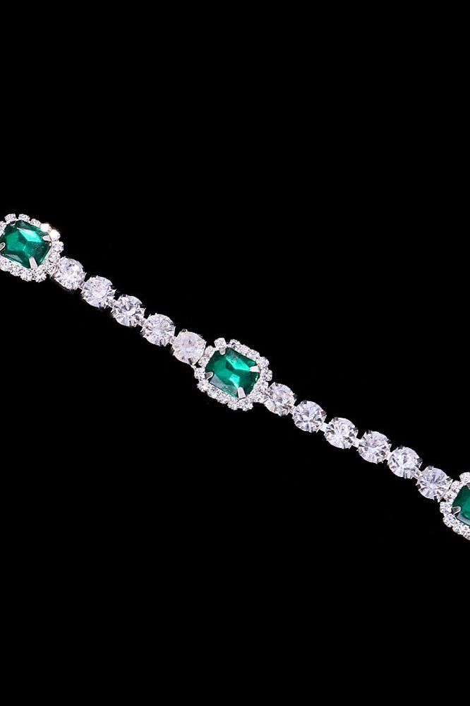 Aurelia - Emerald Crystal Body Necklace